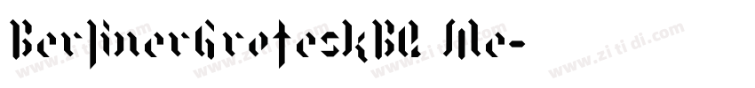 BerlinerGroteskBQ Me字体转换